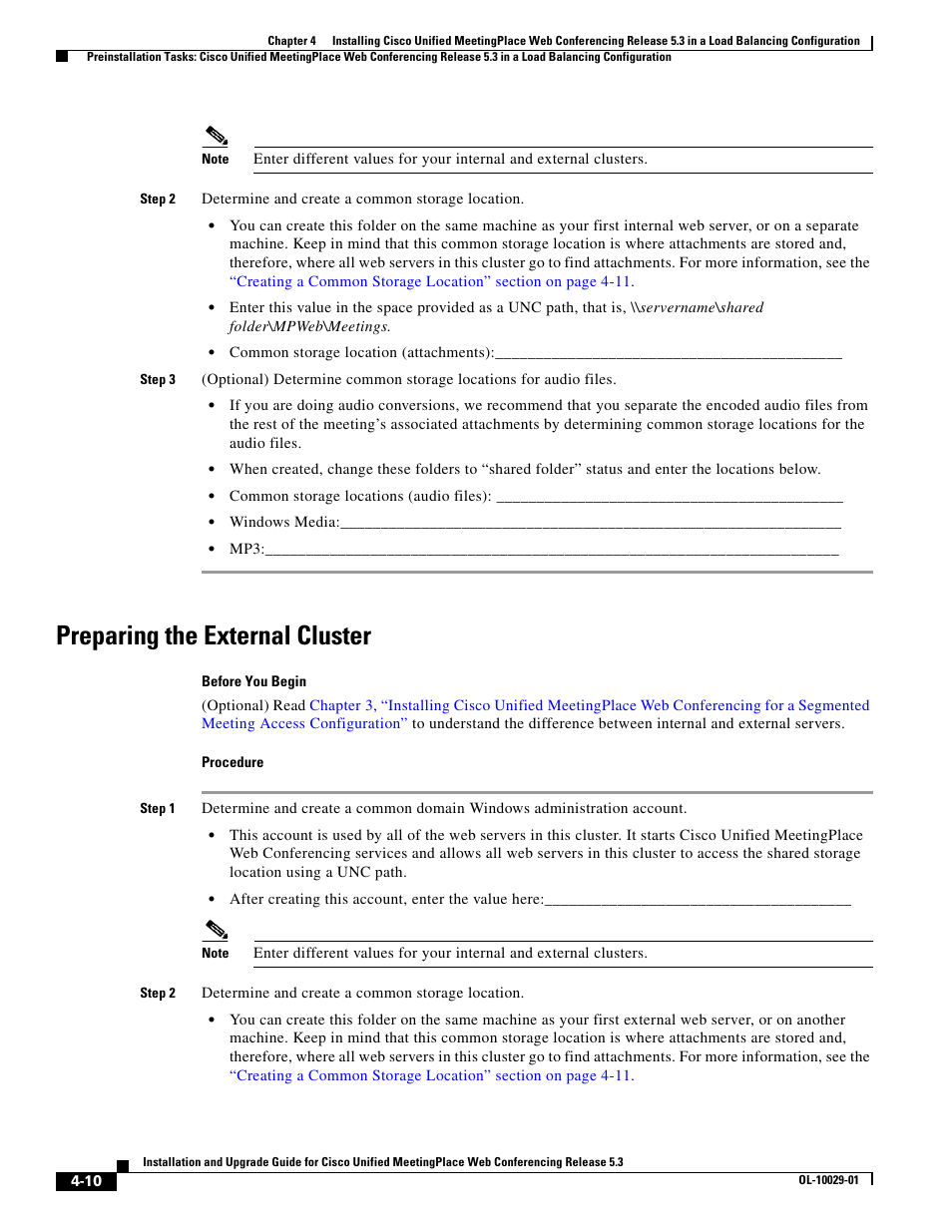 Preparing the external cluster | Cisco Conference Phone User Manual | Page 52 / 82