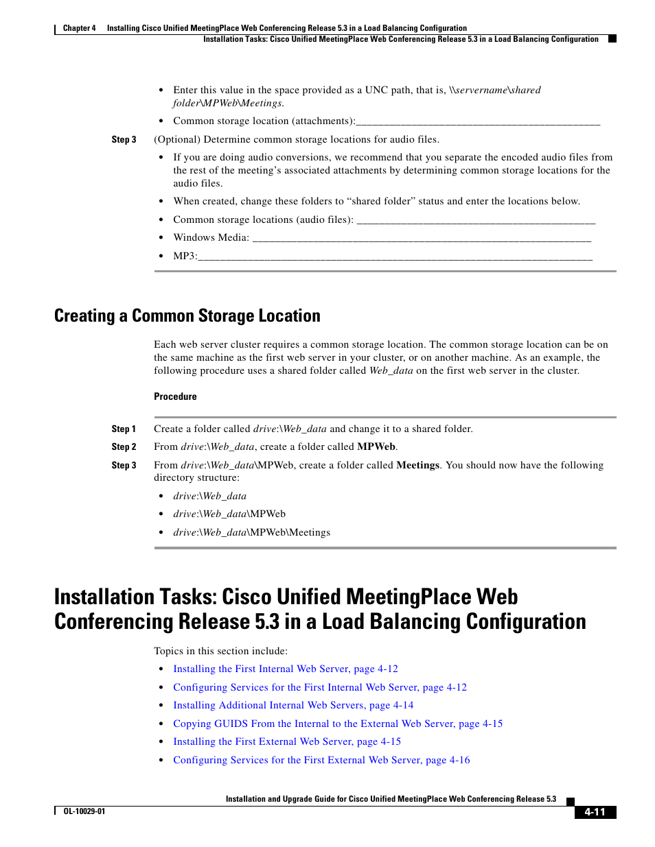 Creating a common storage location | Cisco Conference Phone User Manual | Page 53 / 82
