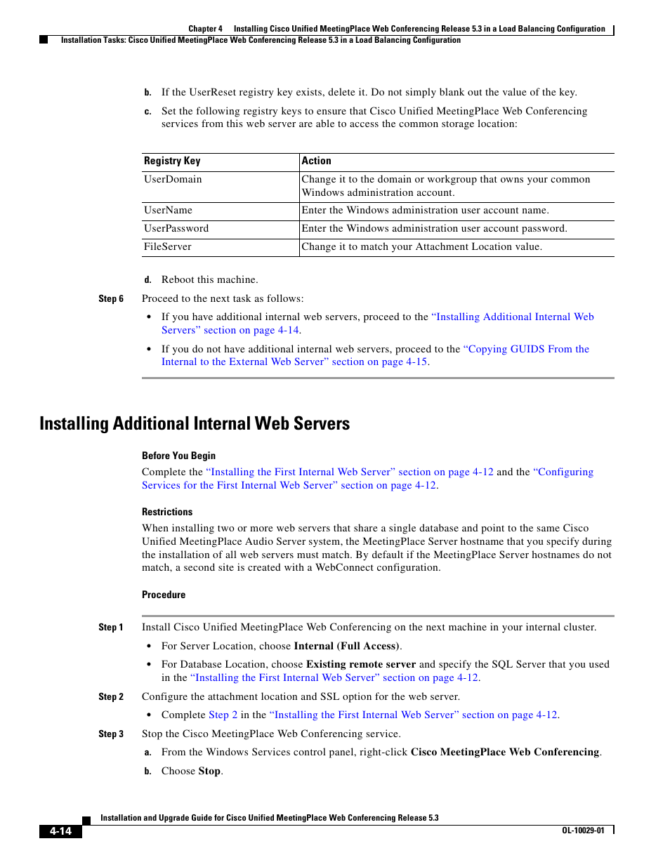 Installing additional internal web servers | Cisco Conference Phone User Manual | Page 56 / 82