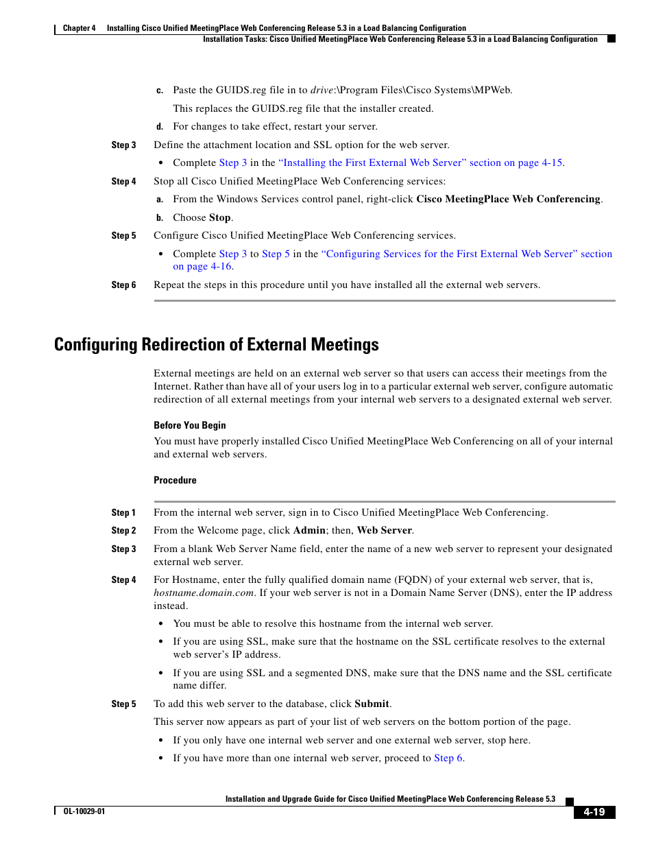 Configuring redirection of external meetings | Cisco Conference Phone User Manual | Page 61 / 82