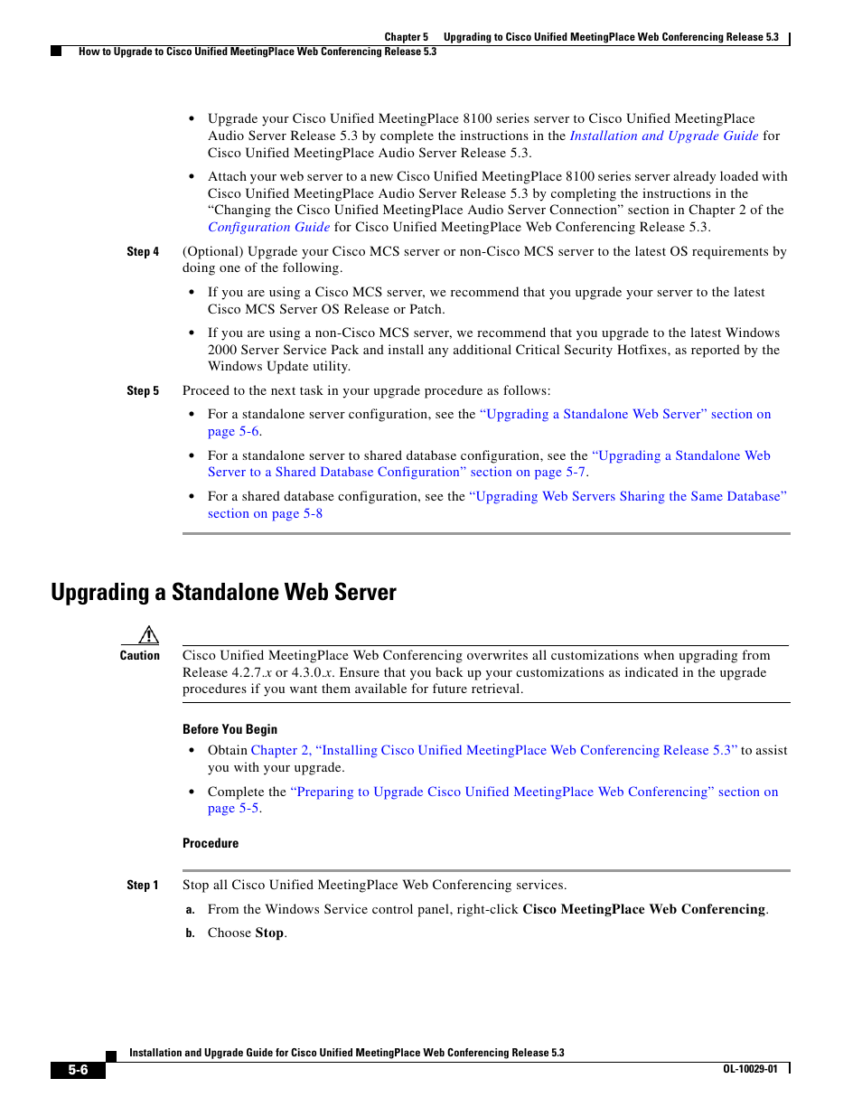 Upgrading a standalone web server | Cisco Conference Phone User Manual | Page 70 / 82