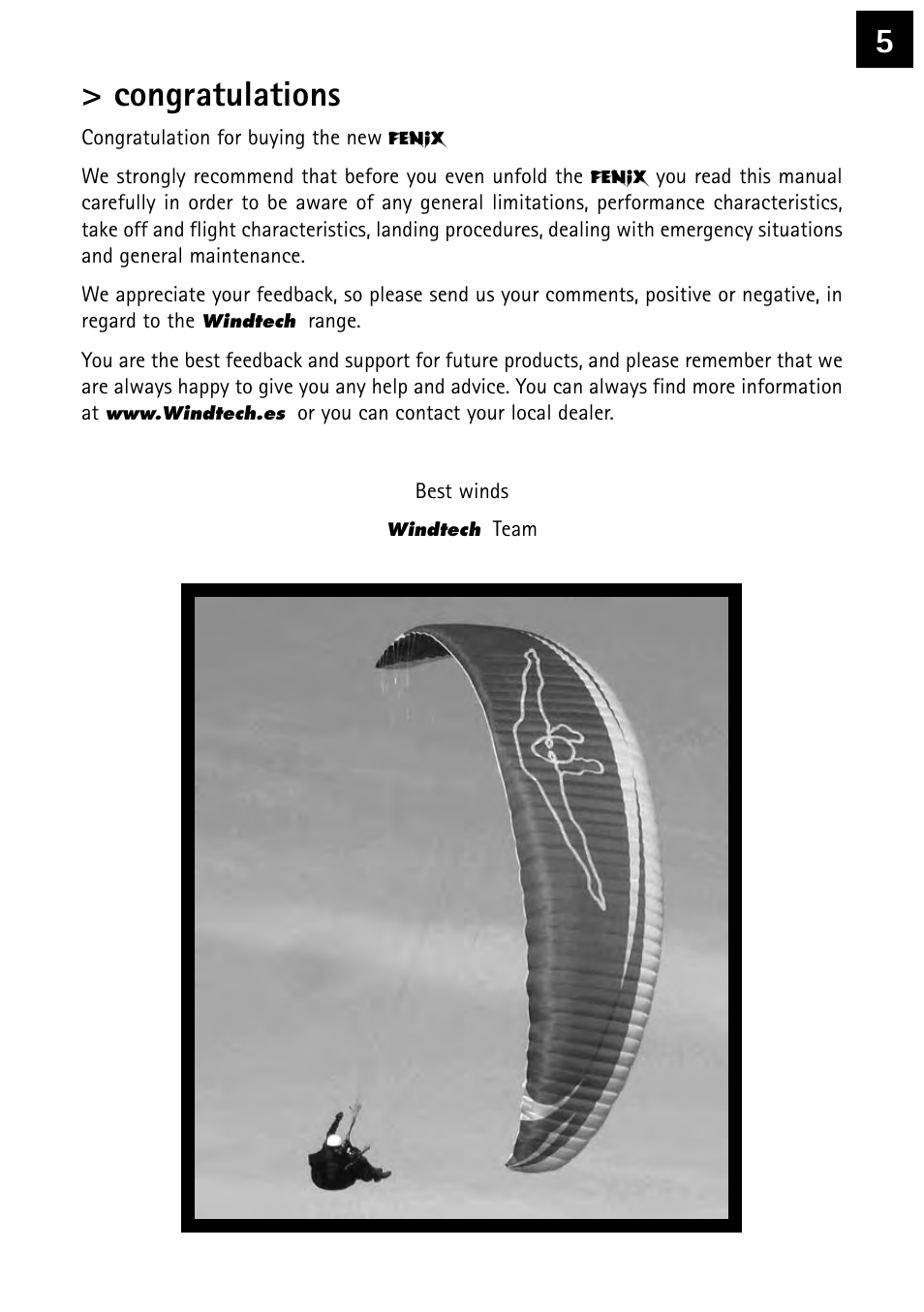 Windtech fenix User Manual | Page 5 / 20