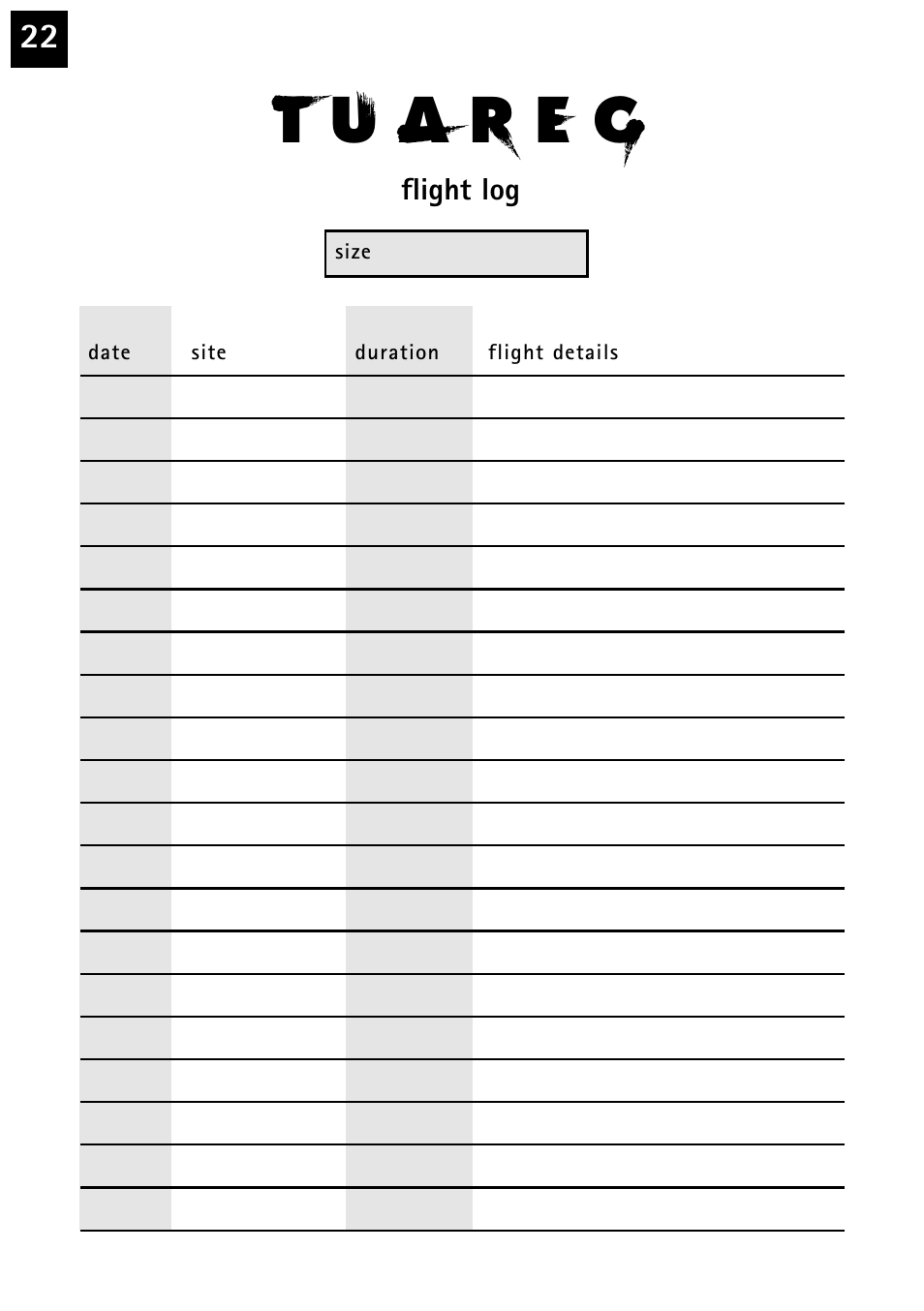 Windtech tuareg User Manual | Page 22 / 24