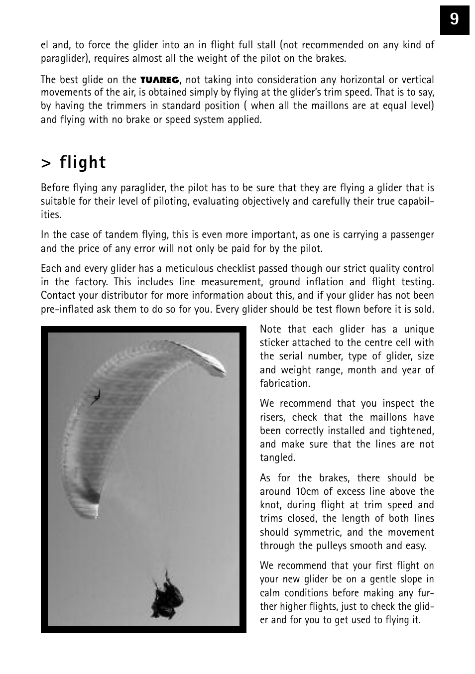 Flight | Windtech tuareg User Manual | Page 9 / 24