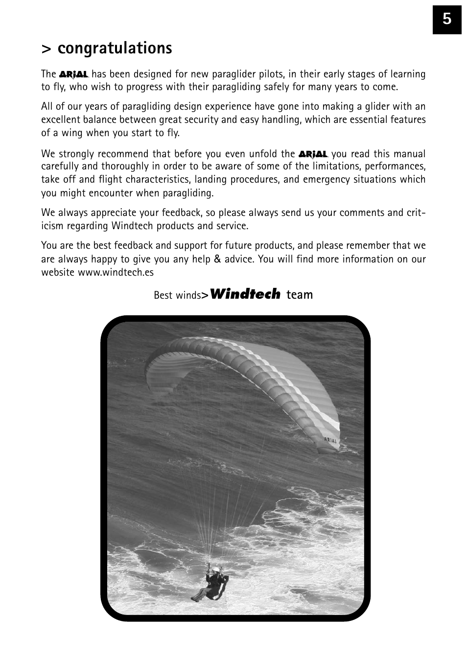 Windtech arial User Manual | Page 5 / 24