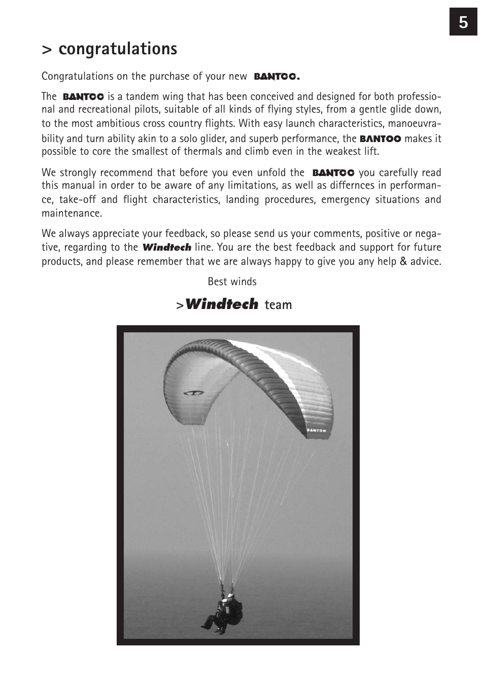 Windtech bantoo User Manual | Page 5 / 20
