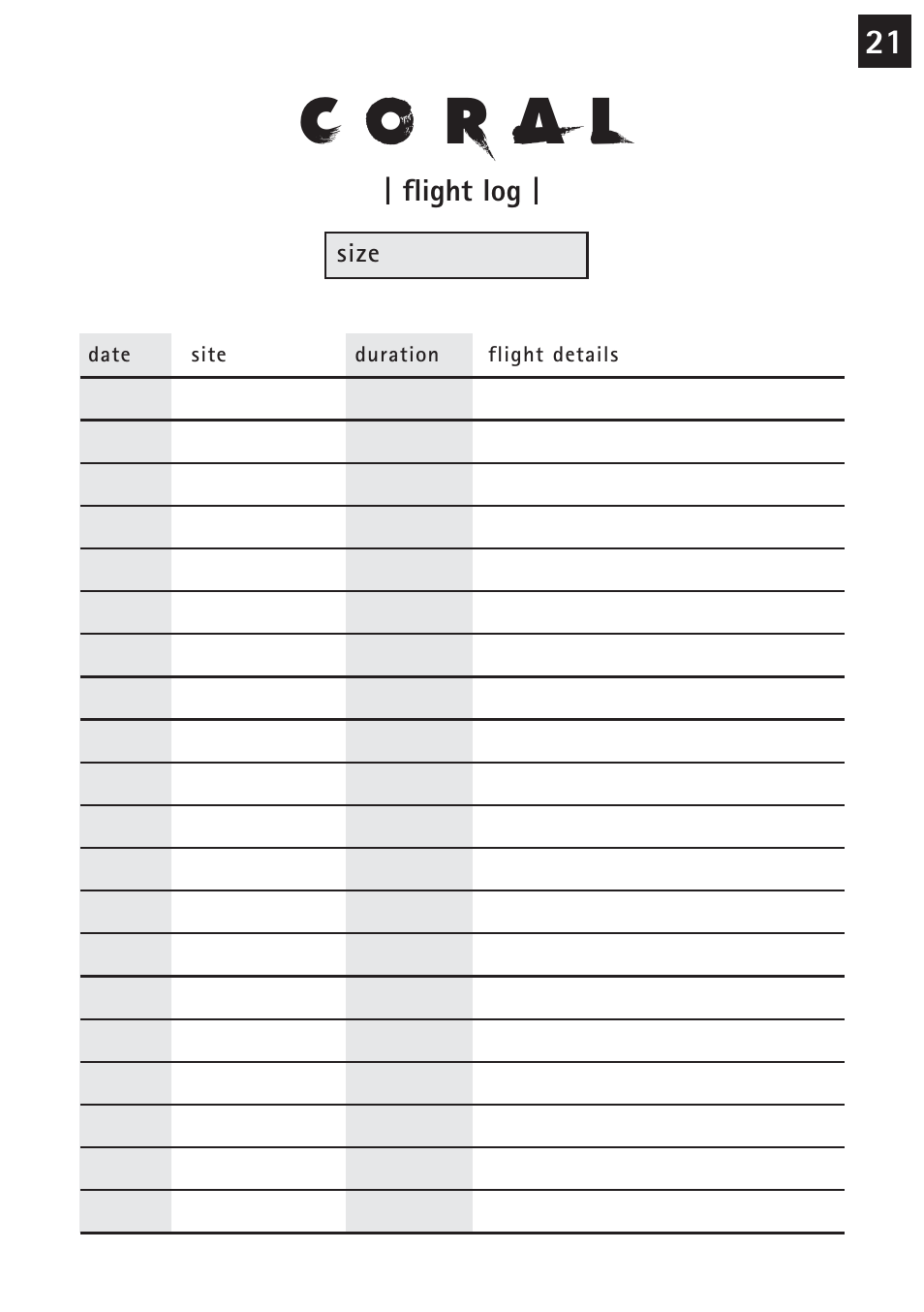 Windtech coral User Manual | Page 21 / 24