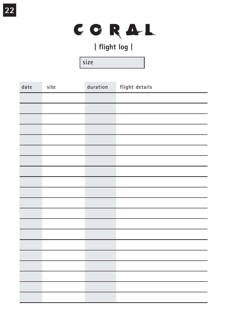 Windtech coral User Manual | Page 22 / 24