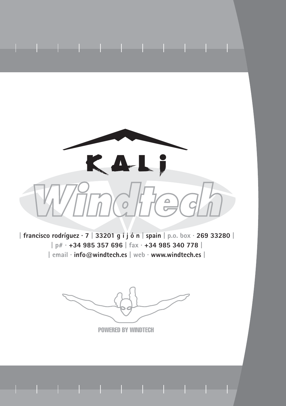 K a l i | Windtech kali User Manual | Page 24 / 24