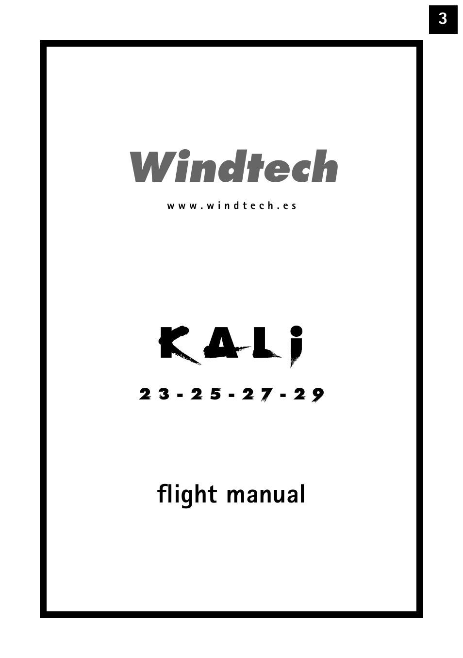 K a l i, Windtech | Windtech kali User Manual | Page 3 / 24