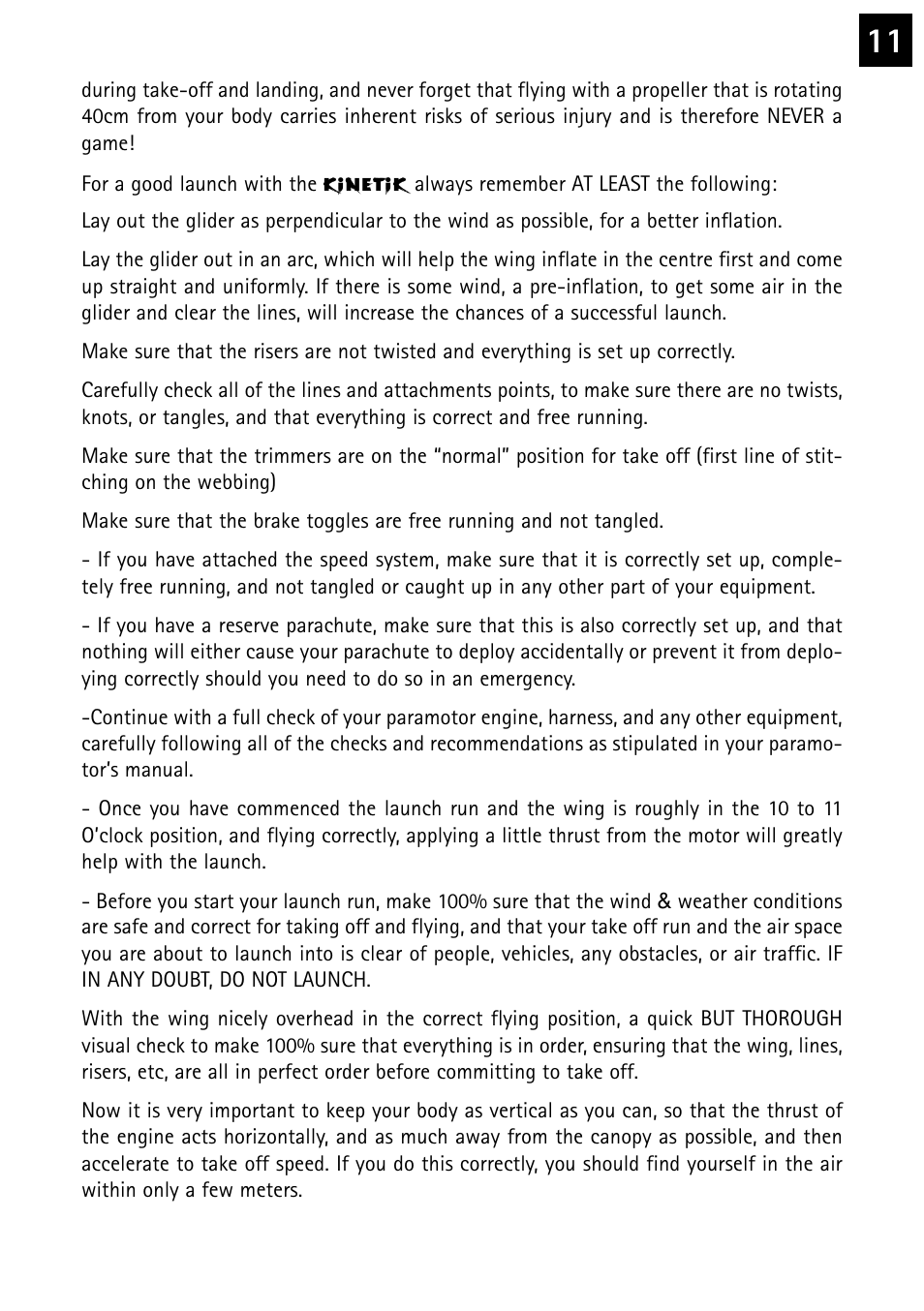 Windtech kinetik User Manual | Page 11 / 26