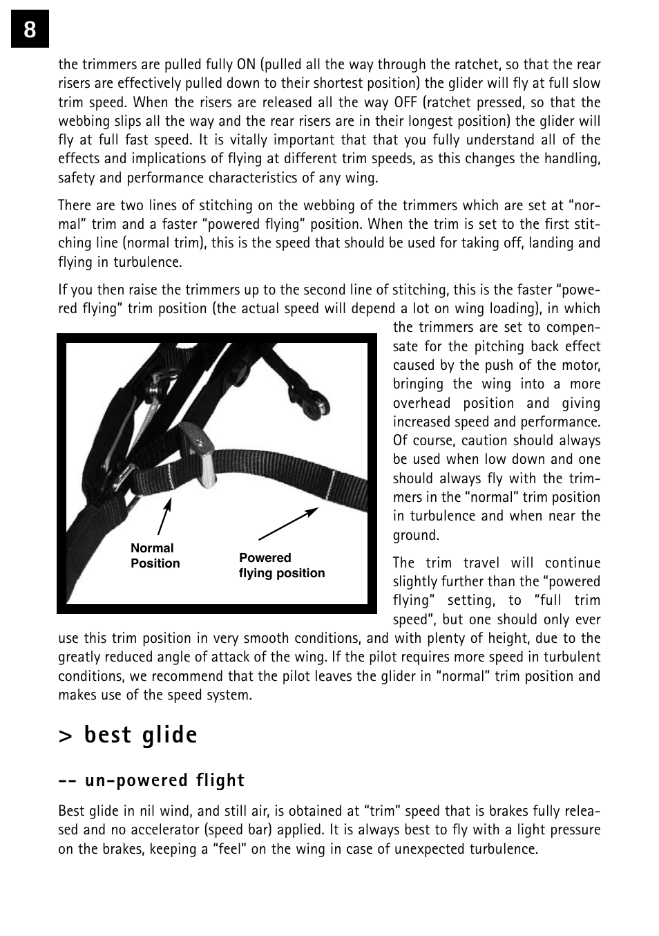 Best glide | Windtech kinetik User Manual | Page 8 / 26