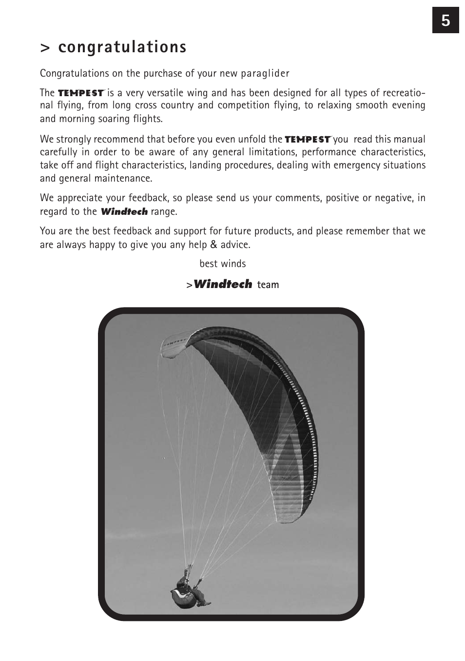 Windtech tempest User Manual | Page 5 / 24