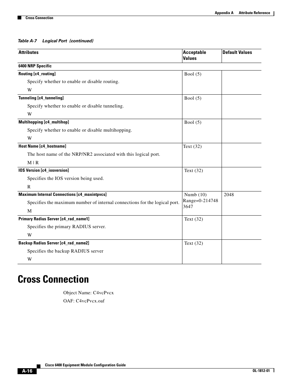 Cross connection | Cisco 6400 User Manual | Page 16 / 54