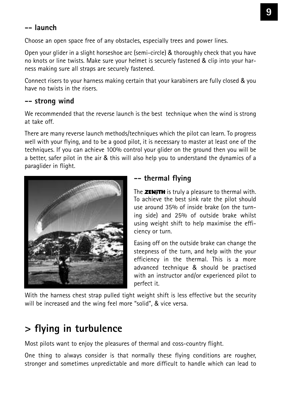 Flying in turbulence | Windtech zephyr-2 User Manual | Page 9 / 20