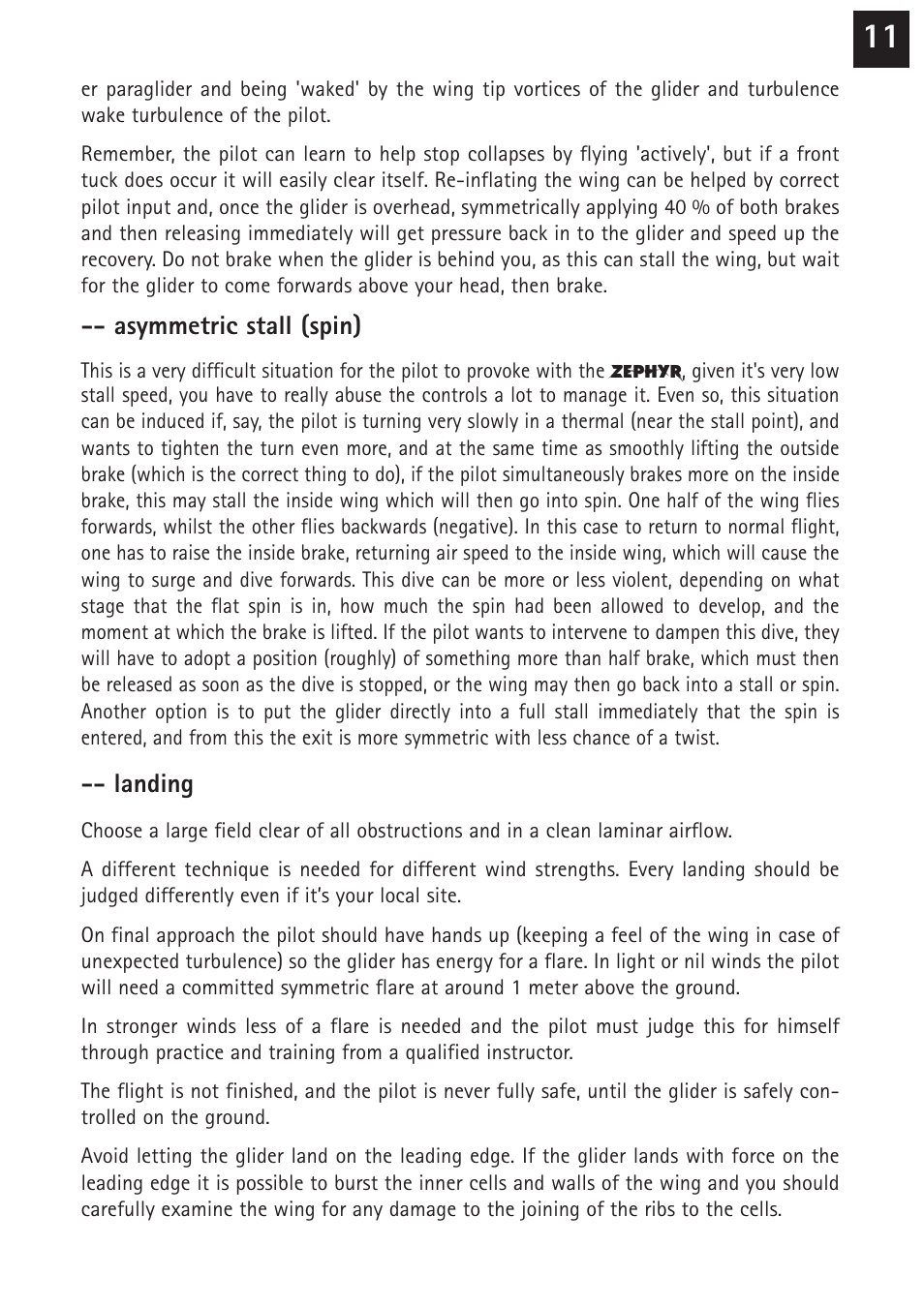 Windtech zephyr User Manual | Page 11 / 20