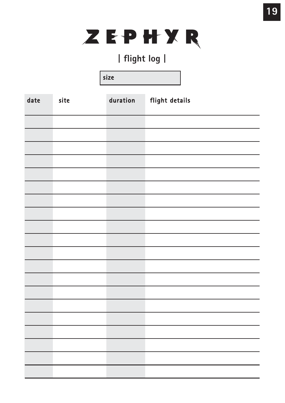 Windtech zephyr User Manual | Page 19 / 20