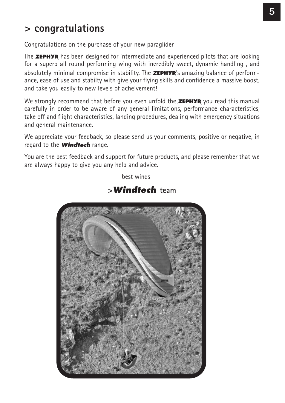 Windtech zephyr User Manual | Page 5 / 20