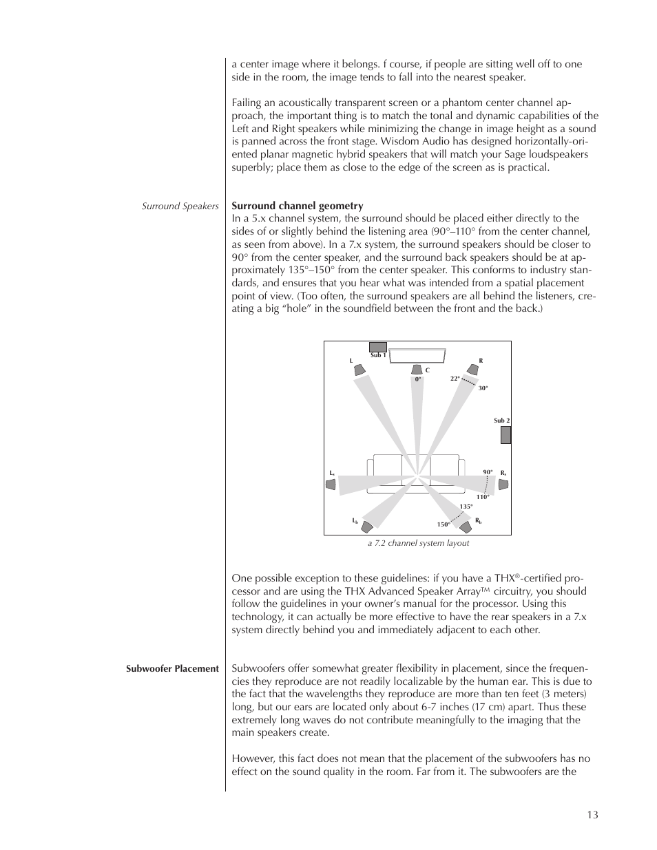 Wisdom Audio Wisdom Series LS3i User Manual | Page 13 / 26
