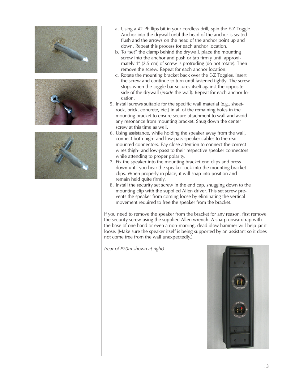 Wisdom Audio Sage Series L75 User Manual | Page 13 / 30