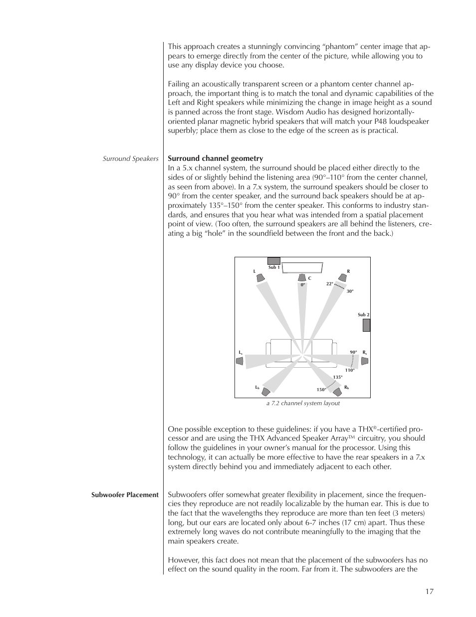 Wisdom Audio Sage Series P38 User Manual | Page 17 / 30