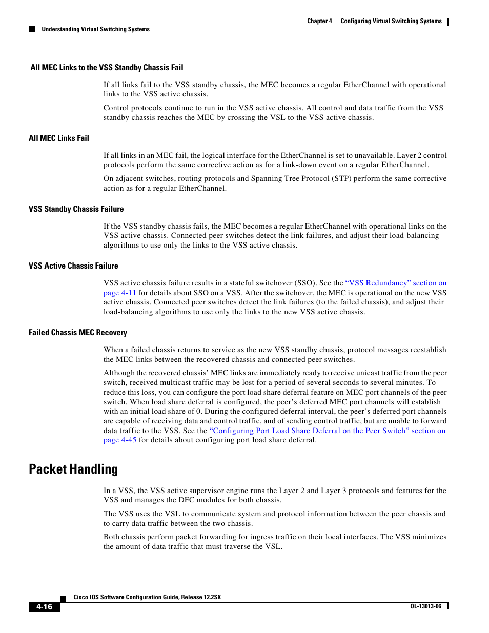 Packet handling | Cisco 6500 User Manual | Page 16 / 72