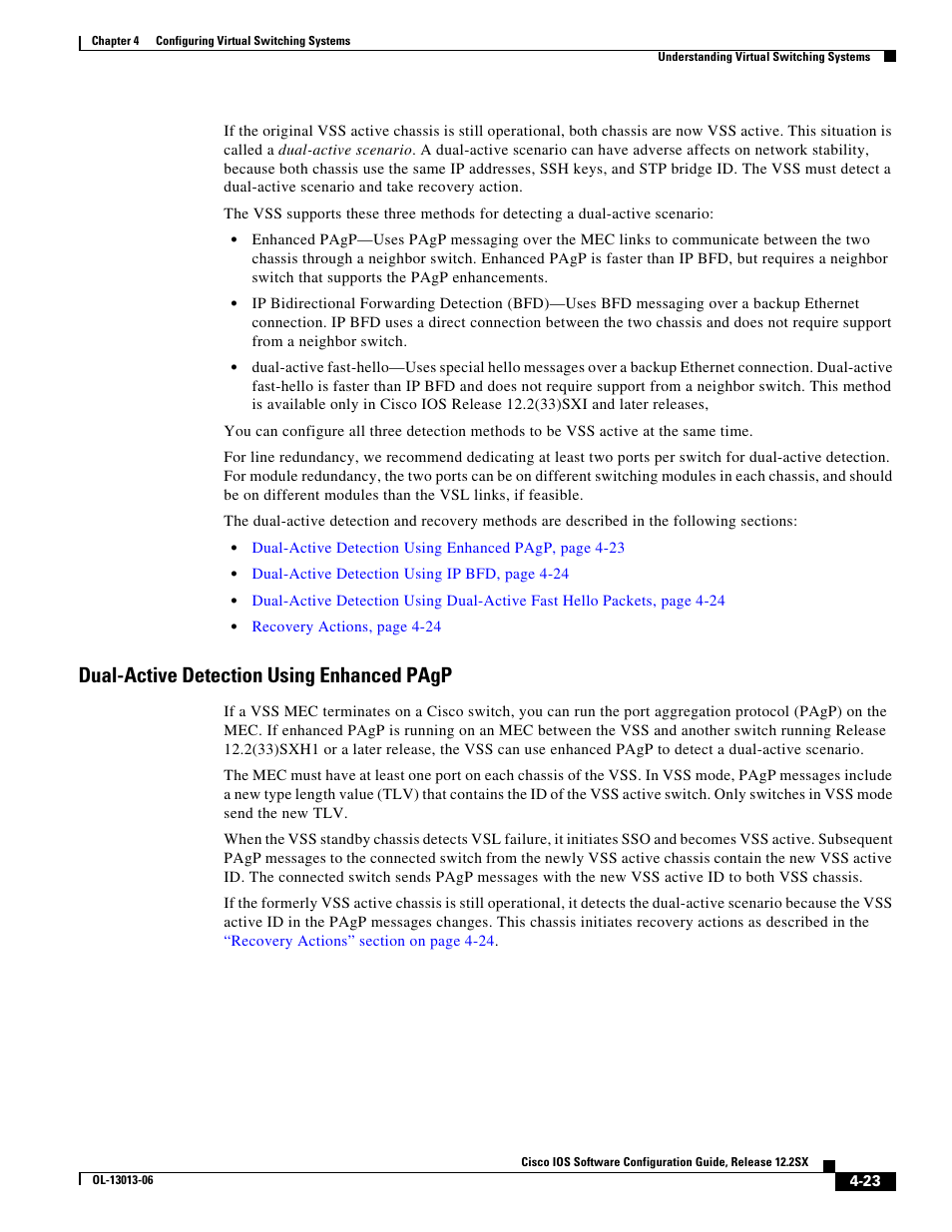 Dual-active detection using enhanced pagp | Cisco 6500 User Manual | Page 23 / 72