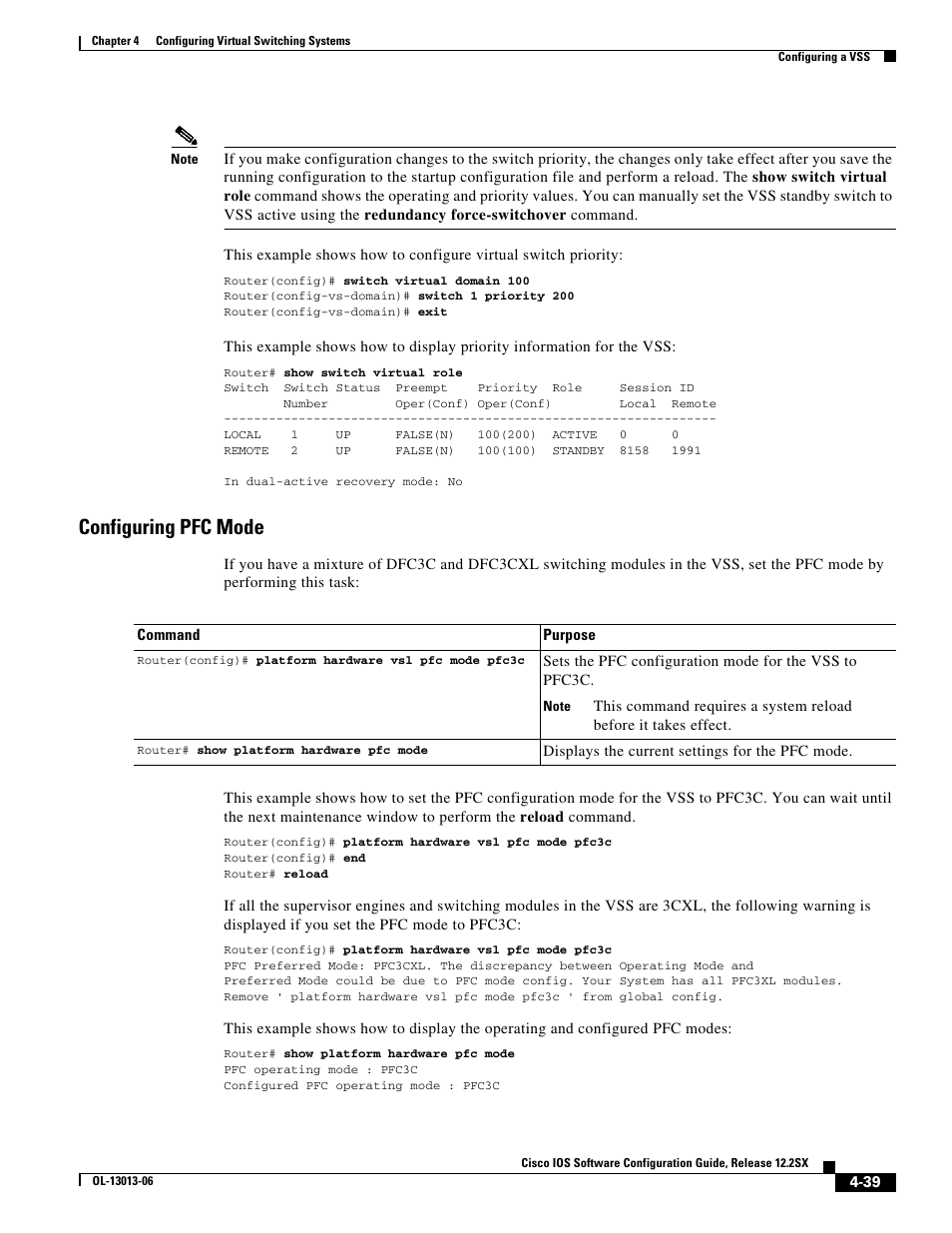 Configuring pfc mode | Cisco 6500 User Manual | Page 39 / 72