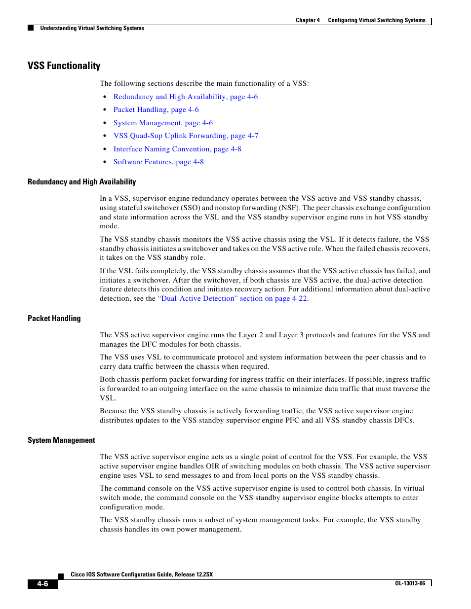 Vss functionality | Cisco 6500 User Manual | Page 6 / 72