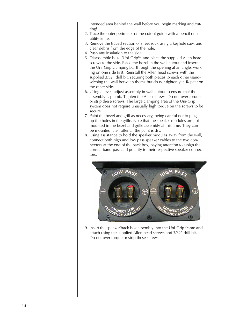 Wisdom Audio Sage Series C38 User Manual | Page 14 / 30