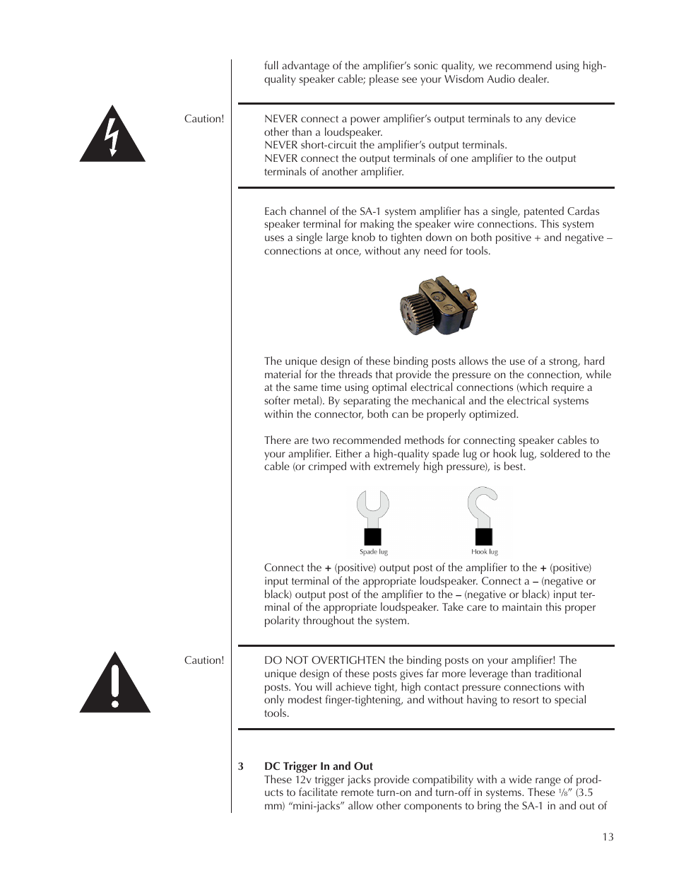 Wisdom Audio Series SA-1 User Manual | Page 13 / 22