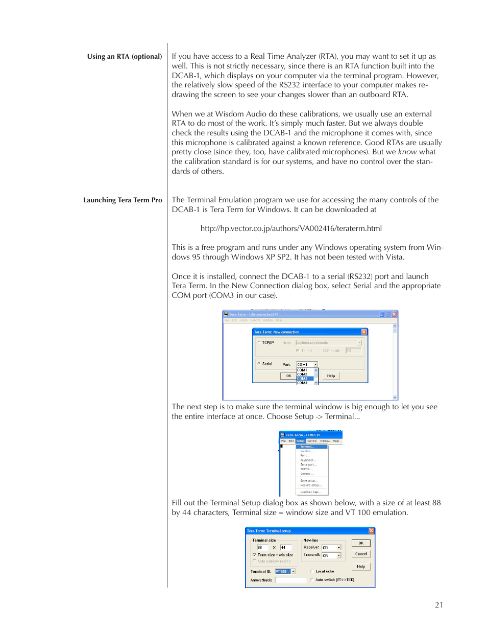 Wisdom Audio DCAB-1 User Manual | Page 21 / 42