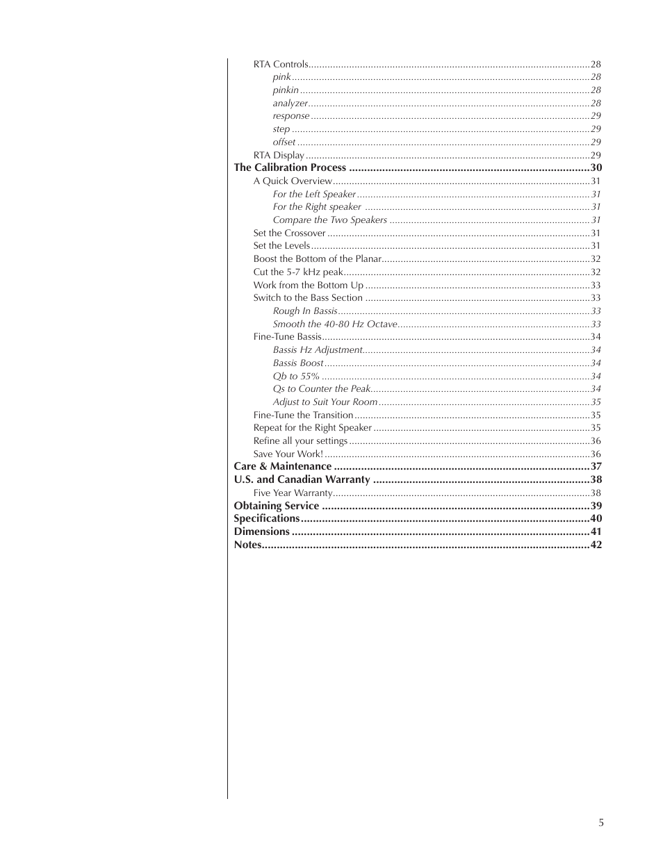 Wisdom Audio DCAB-1 User Manual | Page 5 / 42