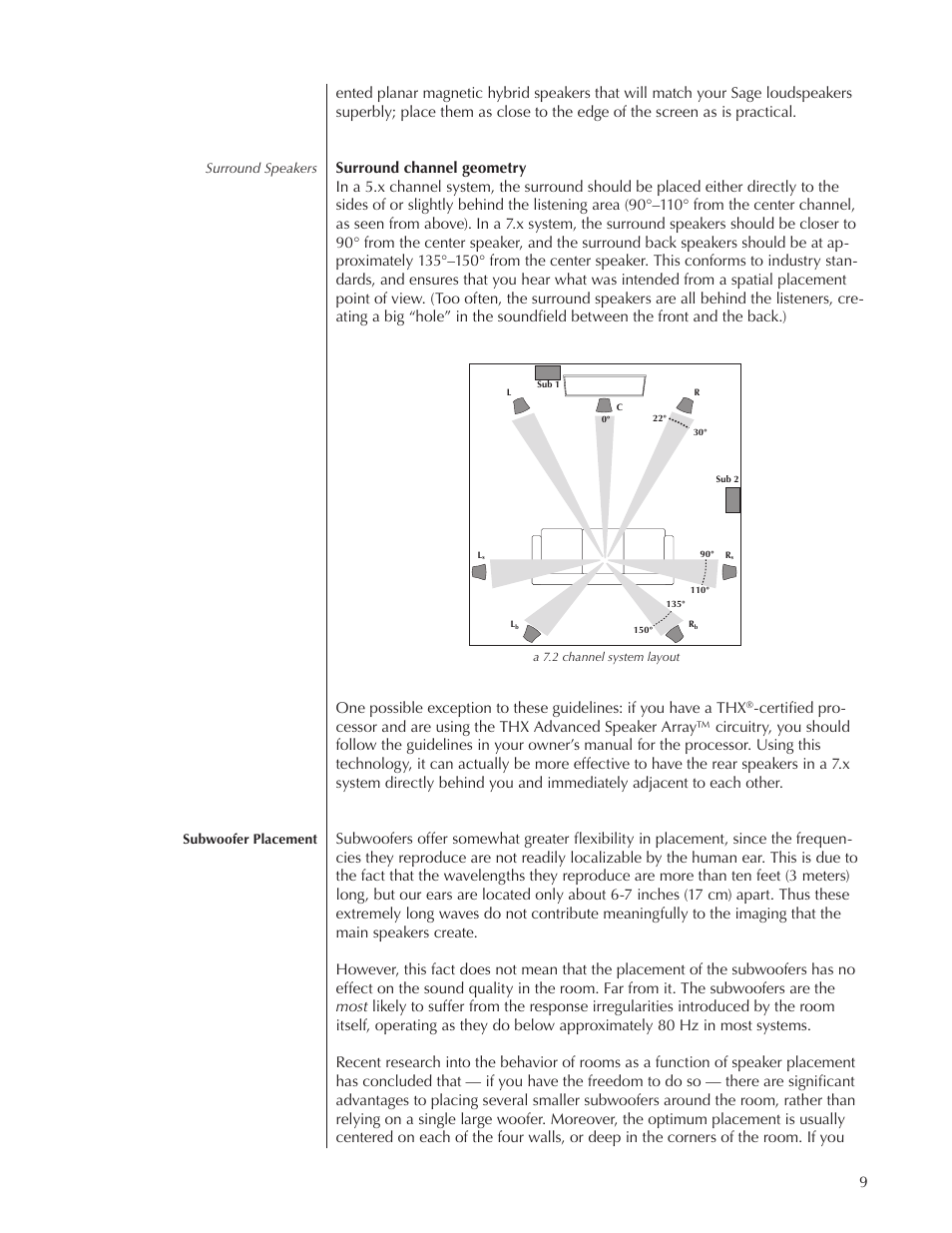 Wisdom Audio Wisdom & Sage Series STS User Manual | Page 9 / 20