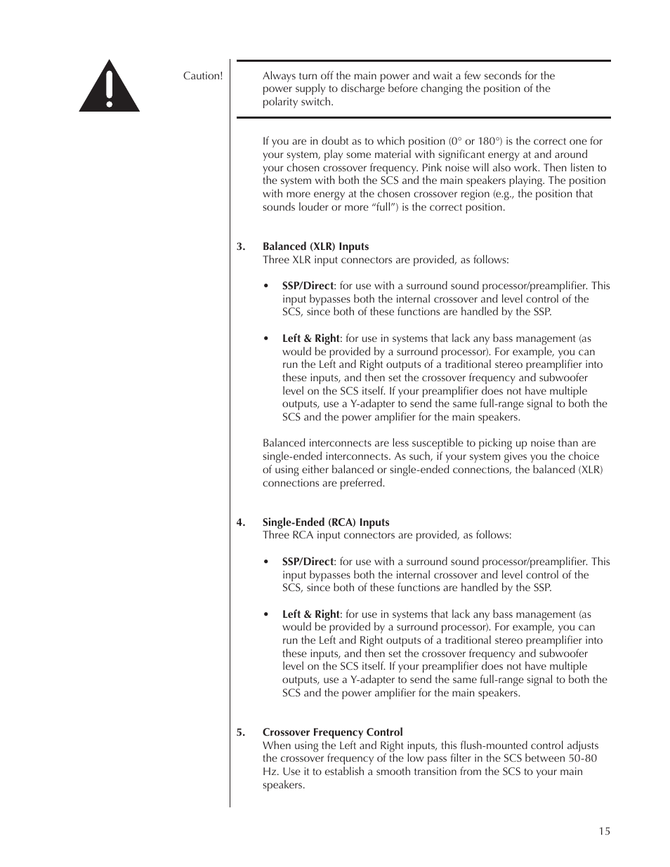 Wisdom Audio Series SCS User Manual | Page 15 / 26