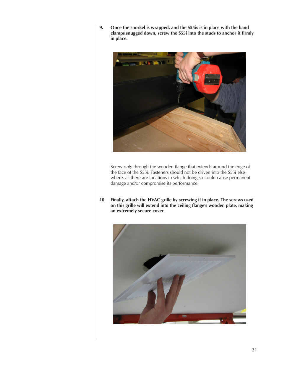Wisdom Audio Series S55i User Manual | Page 21 / 32