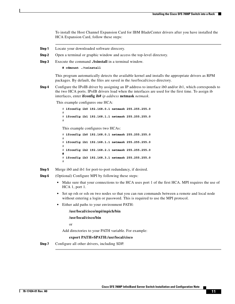 Cisco SFS 7008P User Manual | Page 11 / 34