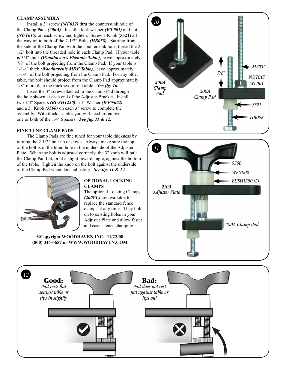 Good | Woodhaven 210: Linear Router Fence Adjuster User Manual | Page 4 / 4