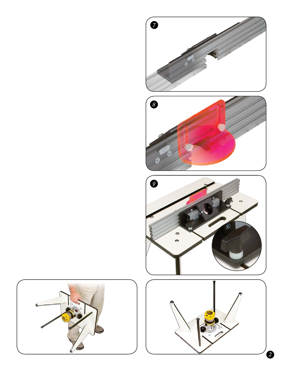 Woodhaven 8250K: Portable Router Table, Fence & Leg Set User Manual | Page 3 / 3