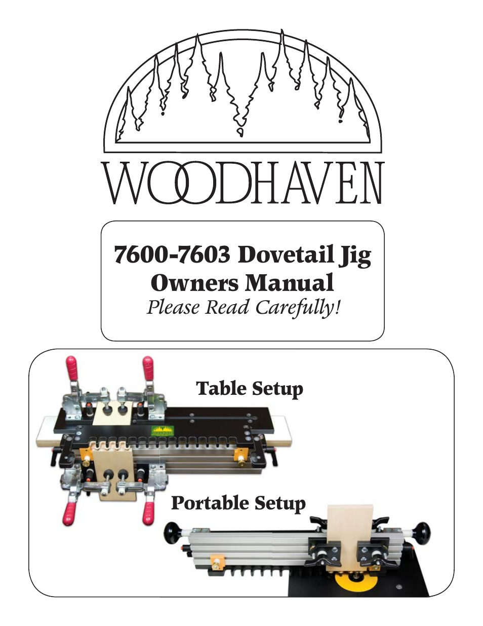 Woodhaven 7600-7603: Dovetail Jigs User Manual | 6 pages