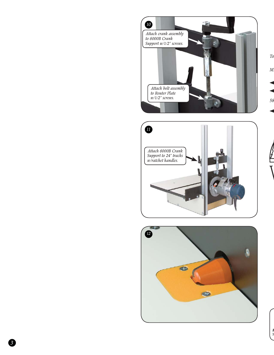 Woodhaven 6000: Horizontal Router Table User Manual | Page 4 / 4