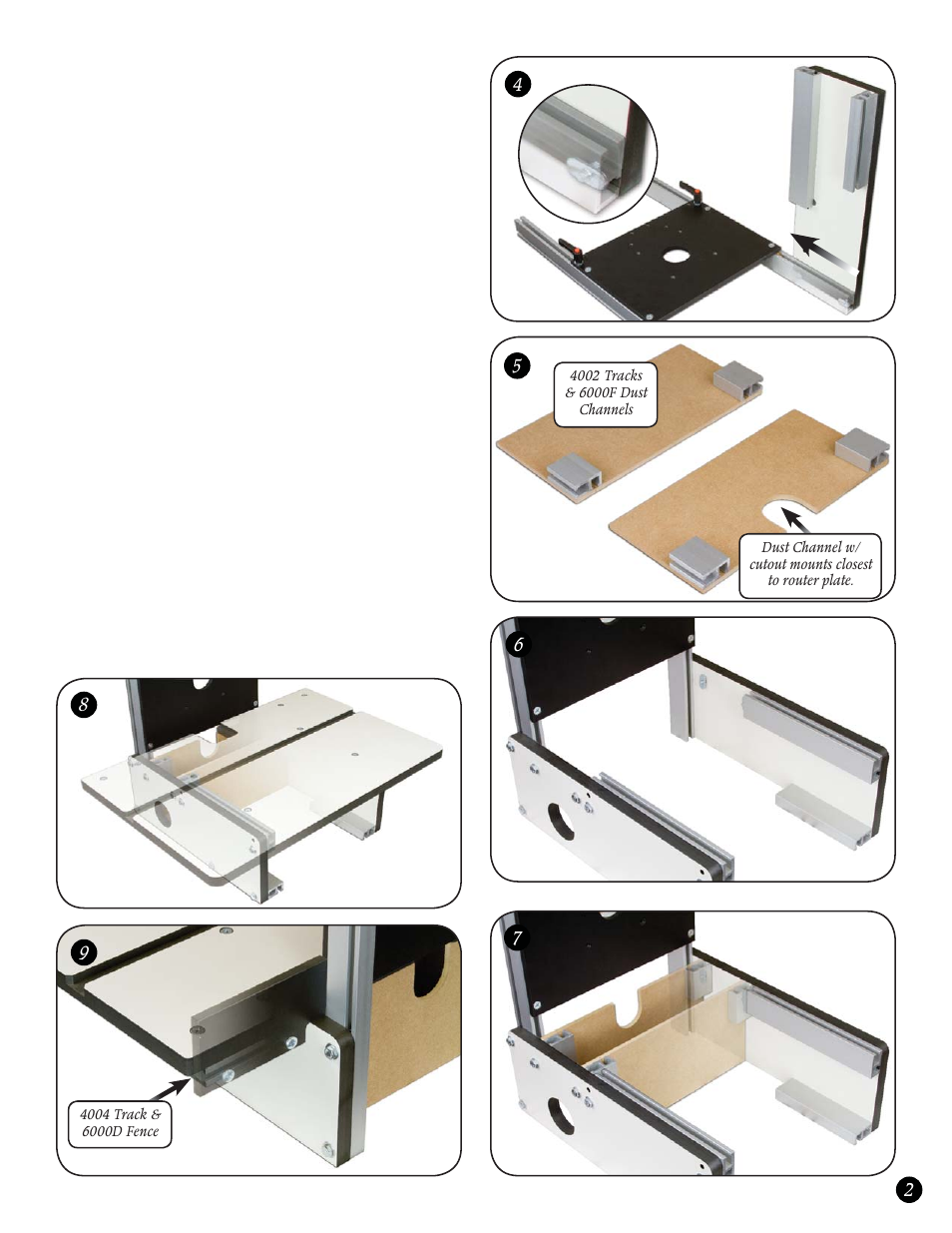 Woodhaven 6002-6004: Horizontal Router Table with Angle-Ease User Manual | Page 4 / 4