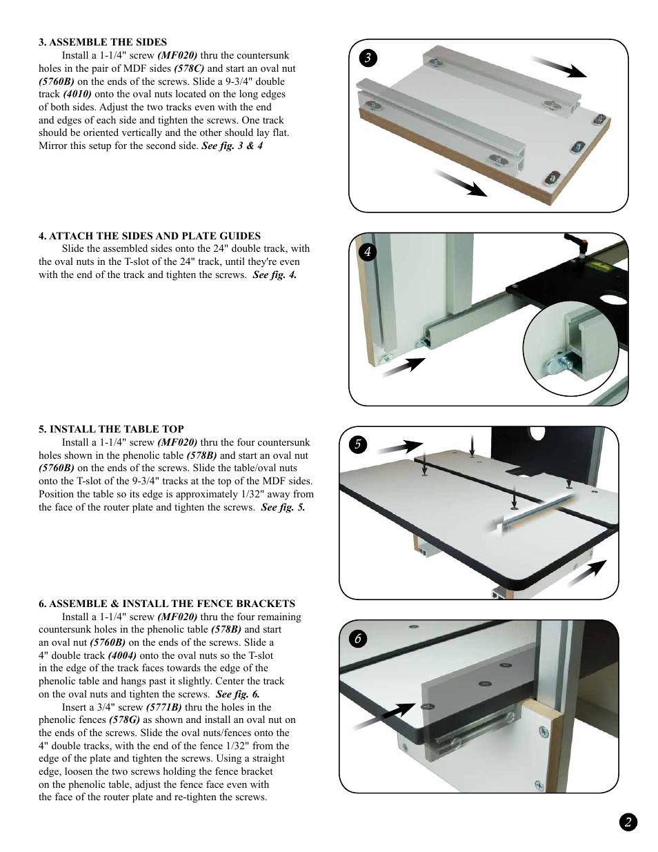 Woodhaven 577: Horizontal Router Table - Angle Ease User Manual | Page 3 / 4