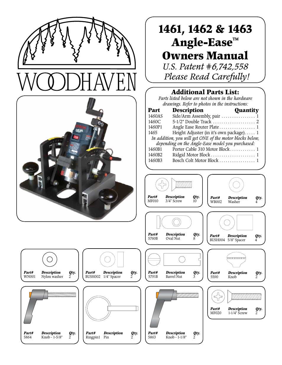 Woodhaven 1461-1463: Mini Angle Ease User Manual | 4 pages