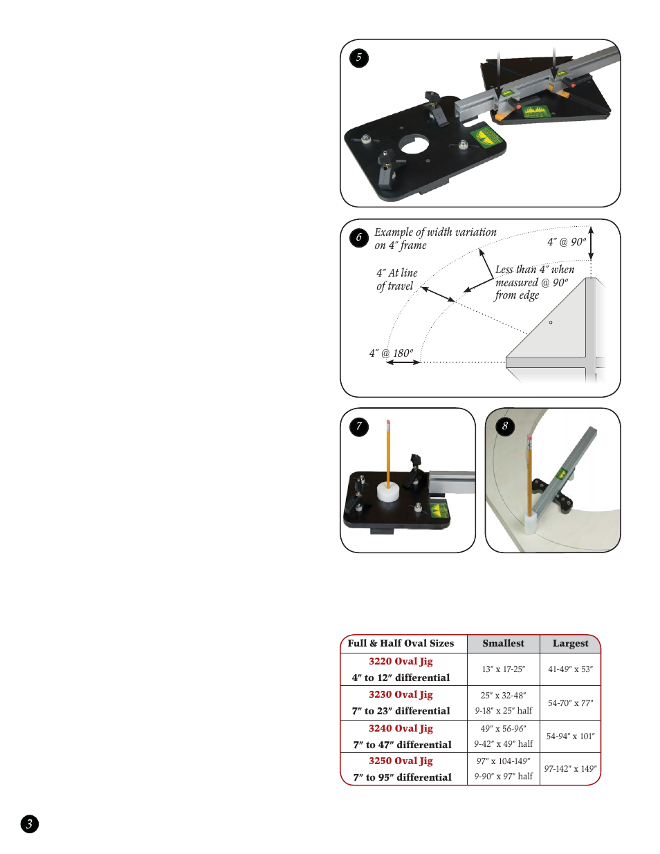 Woodhaven 3220: Oval Jig User Manual | Page 4 / 4