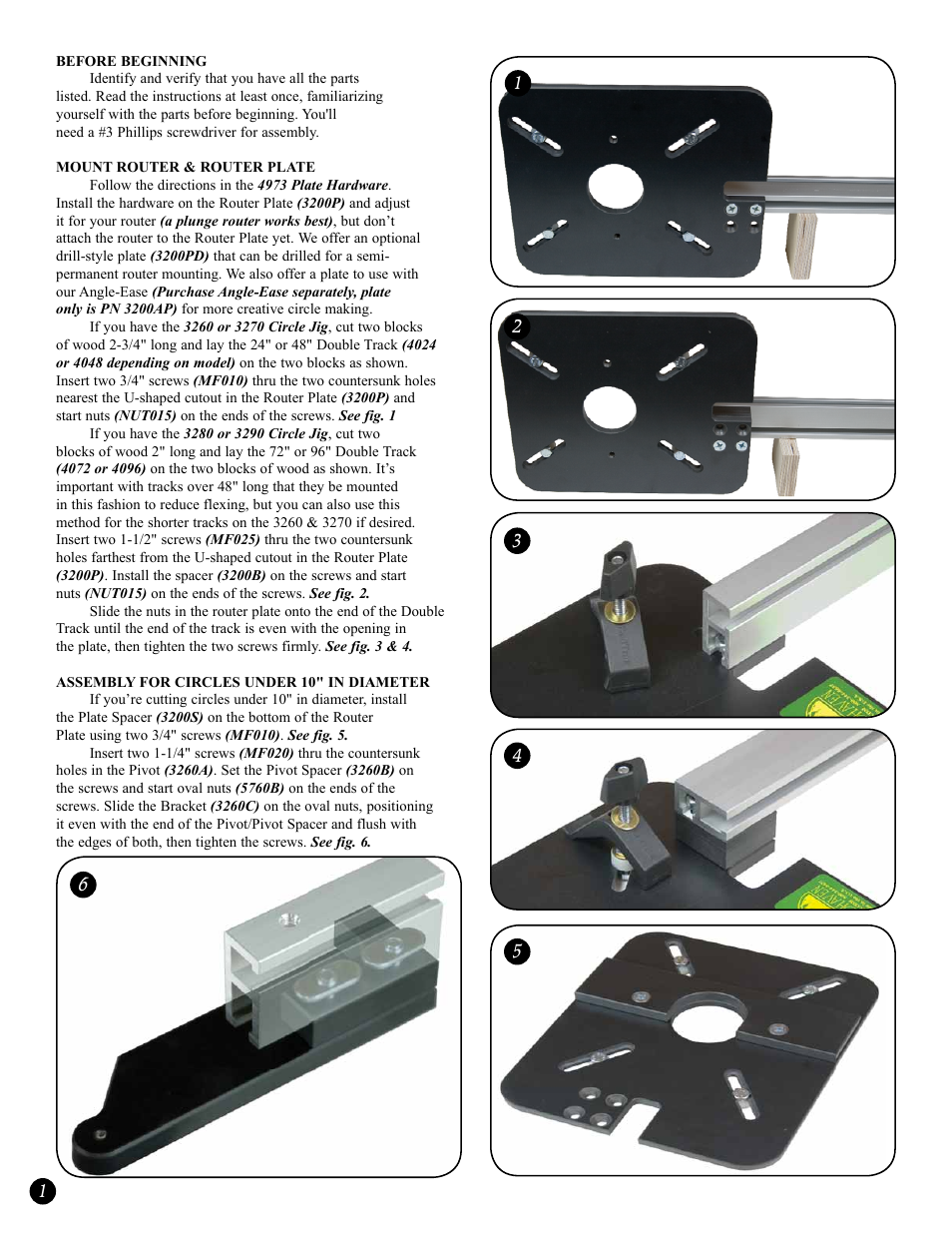 Woodhaven 3260-3290: Large Circle Jigs User Manual | Page 2 / 4