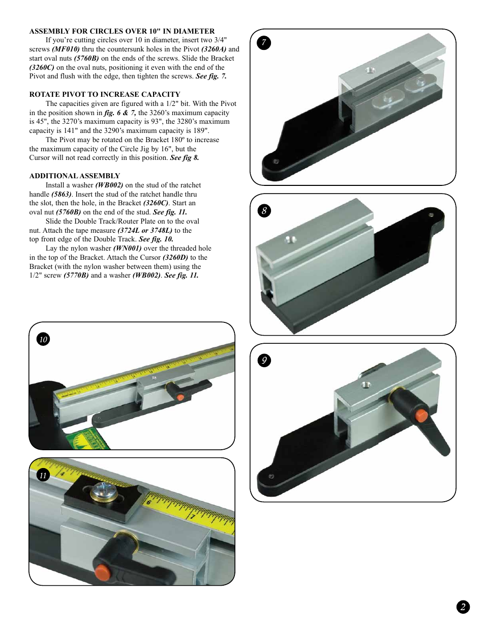 Woodhaven 3260-3290: Large Circle Jigs User Manual | Page 3 / 4