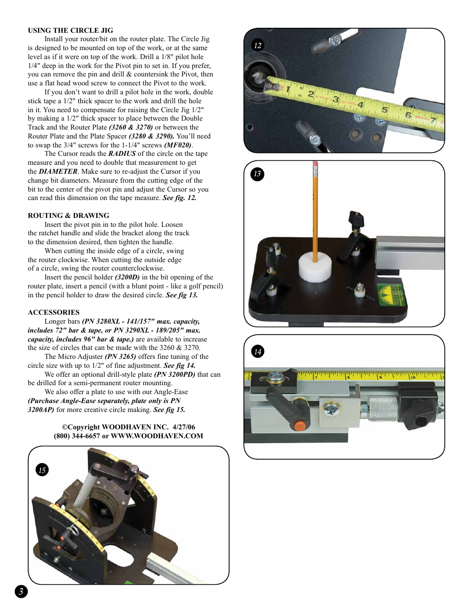 Woodhaven 3260-3290: Large Circle Jigs User Manual | Page 4 / 4