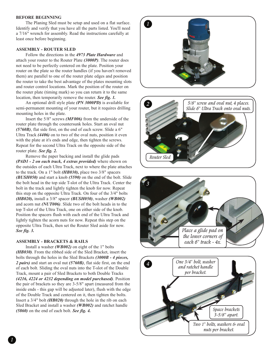 Woodhaven 3000-3004: Planing Sleds User Manual | Page 2 / 4