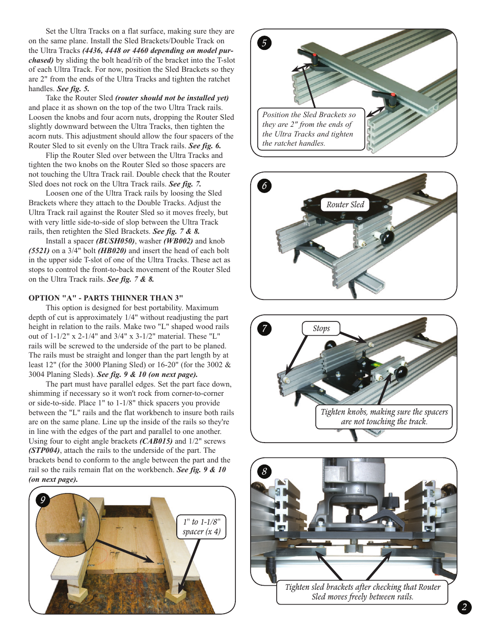 Woodhaven 3000-3004: Planing Sleds User Manual | Page 3 / 4